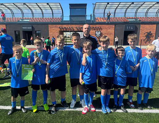 Dziecięca drużyna piłkarska